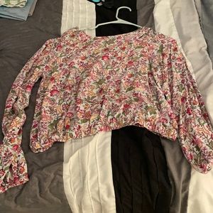 LOFT Small Crop Blouse